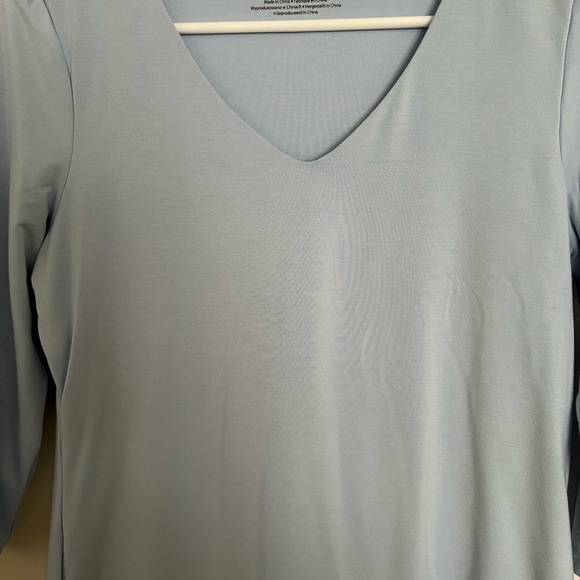 Rachel Zoe Soft Blue V-Neck Blouse - Picture 2 of 6